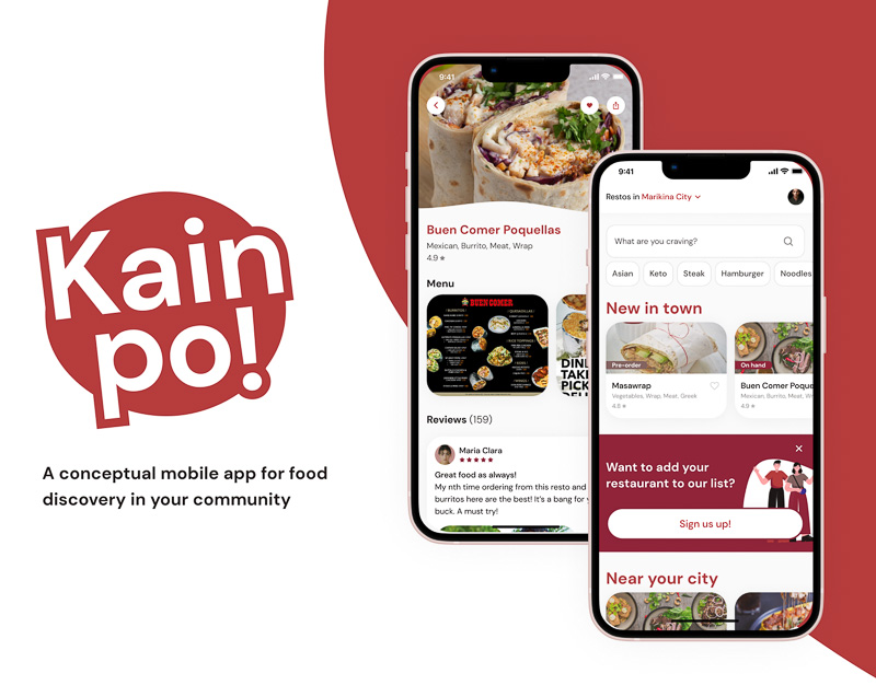 Mockups for Kain Po